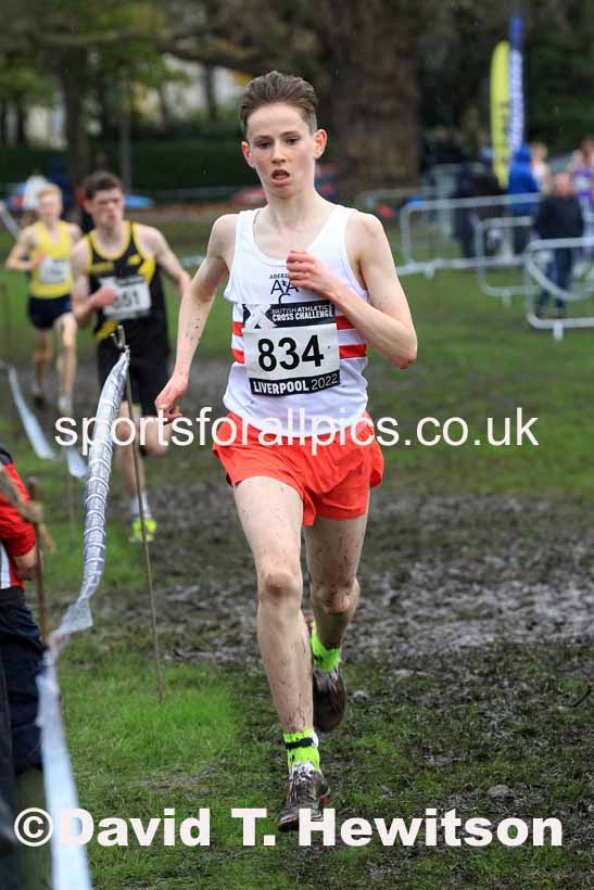 Mens Under-17s, 2022 British Athletics Cross Challenge, Sefton Park, Liverpool.  Photo: David T. Hewitson/Sports for All Pics